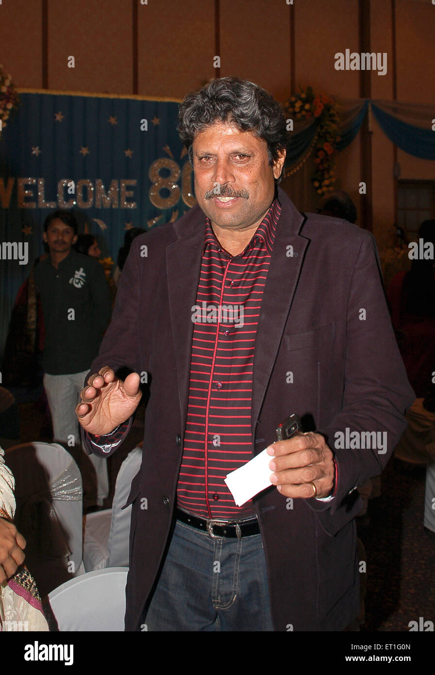 Kapil Dev, indischer ehemaliger Cricketer, Indien Stockfoto