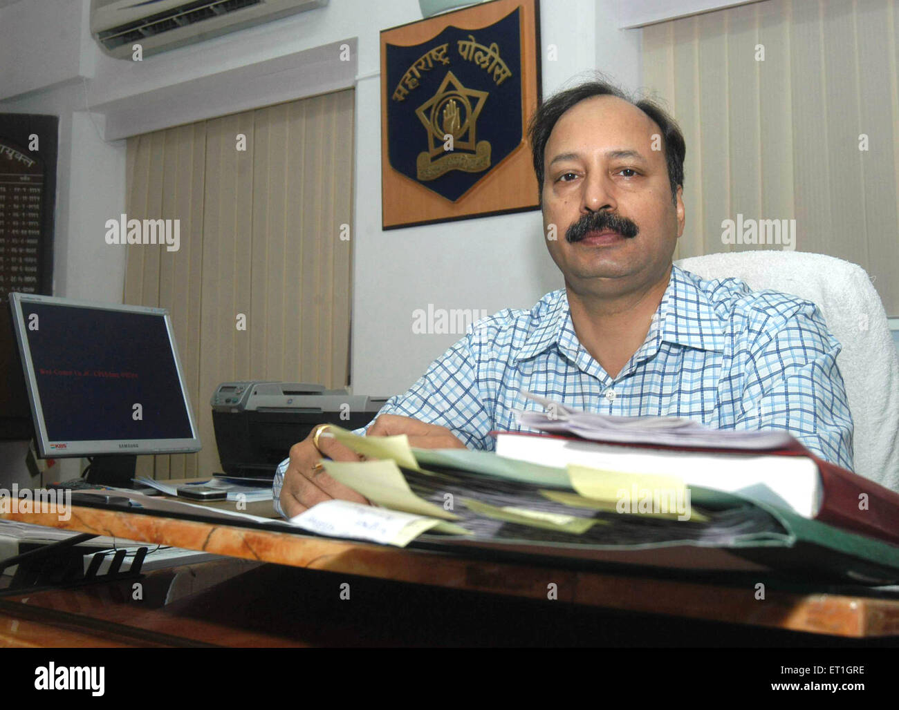 Hemant Karkare Chef der Anti-Terror-Gruppe Indien 14. Juli 2007 Stockfoto