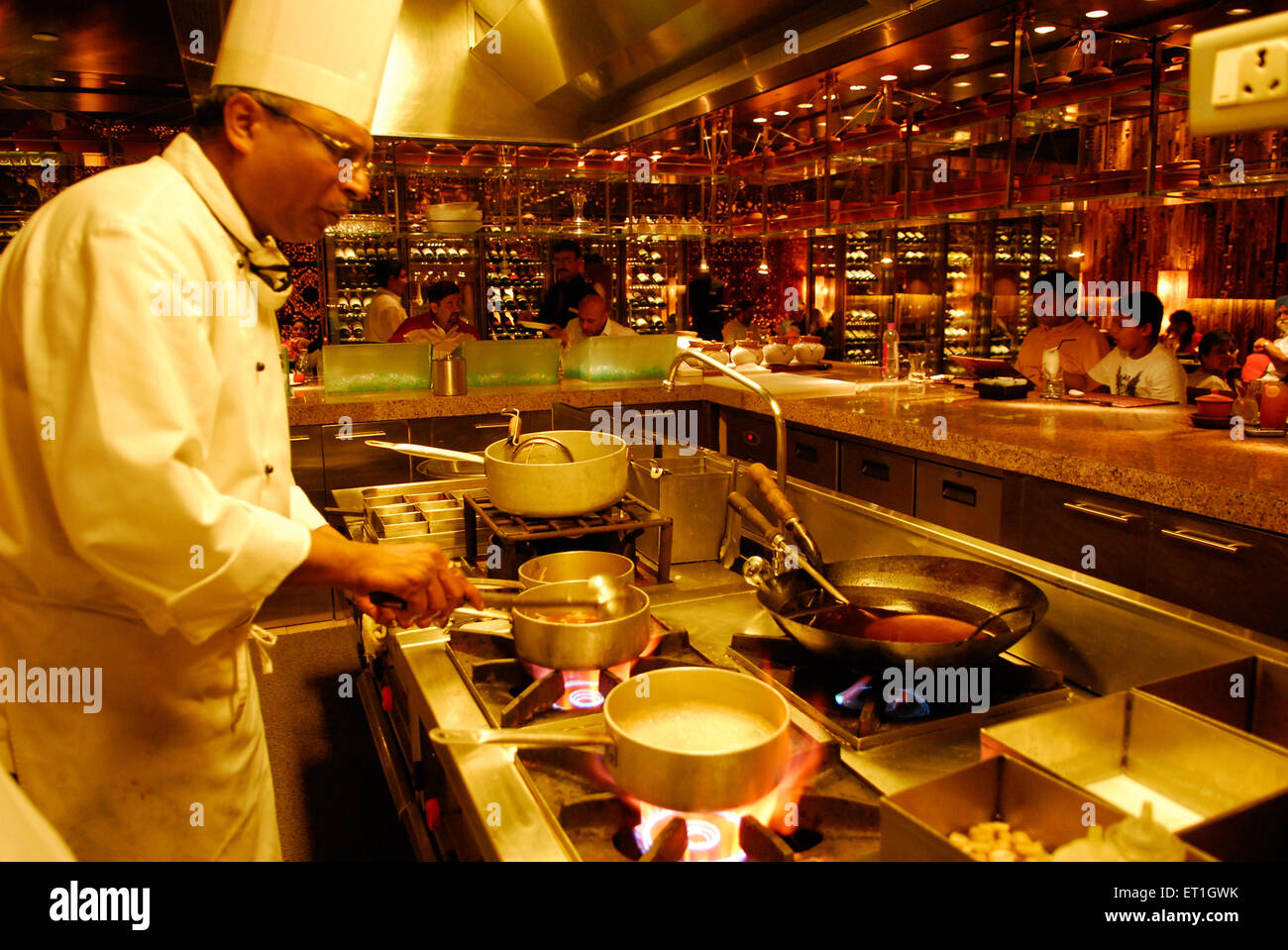 Chefkoch Ananda Solomon, thailändische Küche, Indien, Asien Stockfoto