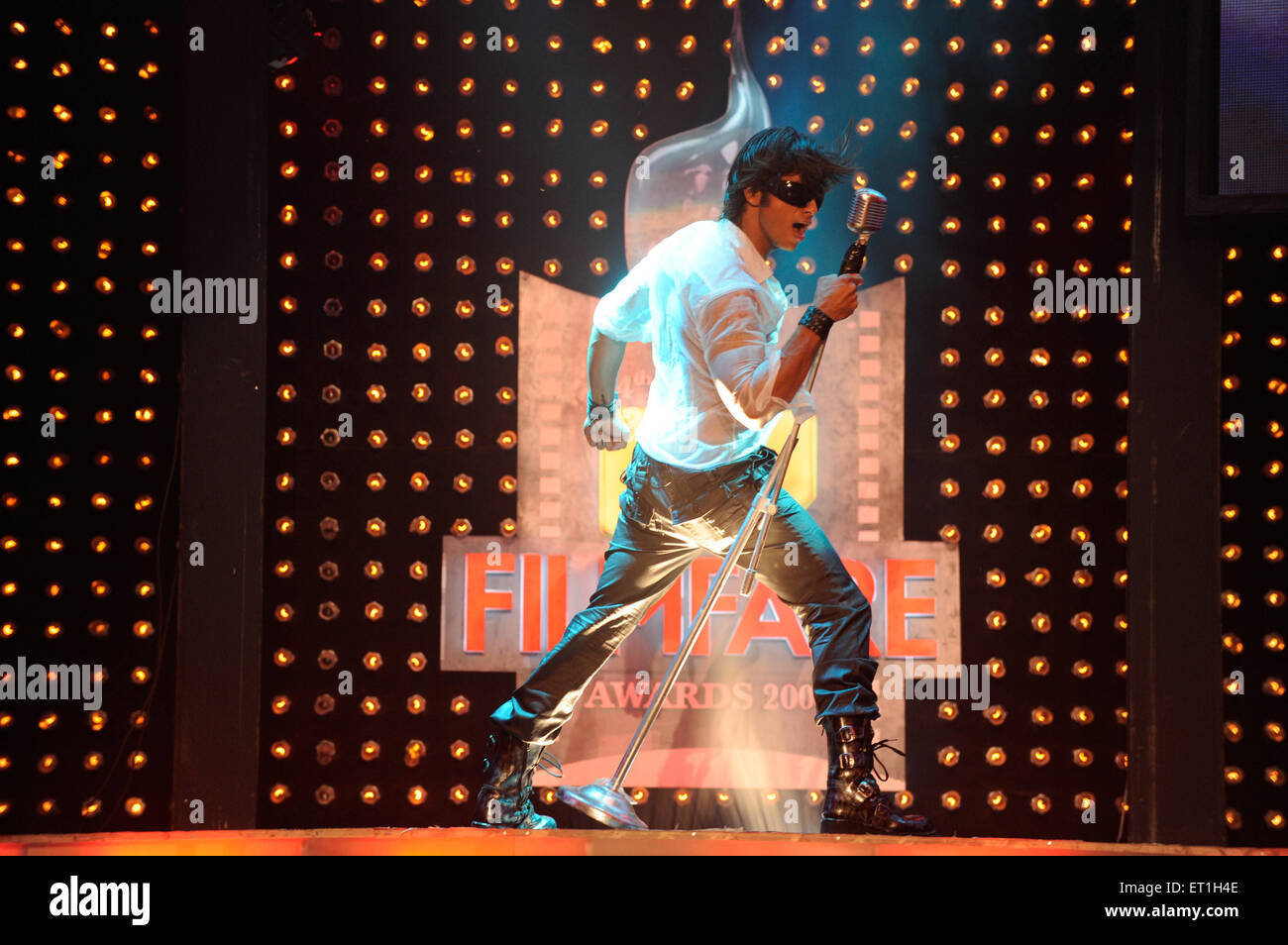 Shahid Kapoor, indischer Schauspieler, Dancing Filmfare Awards, Indien, Asien Stockfoto