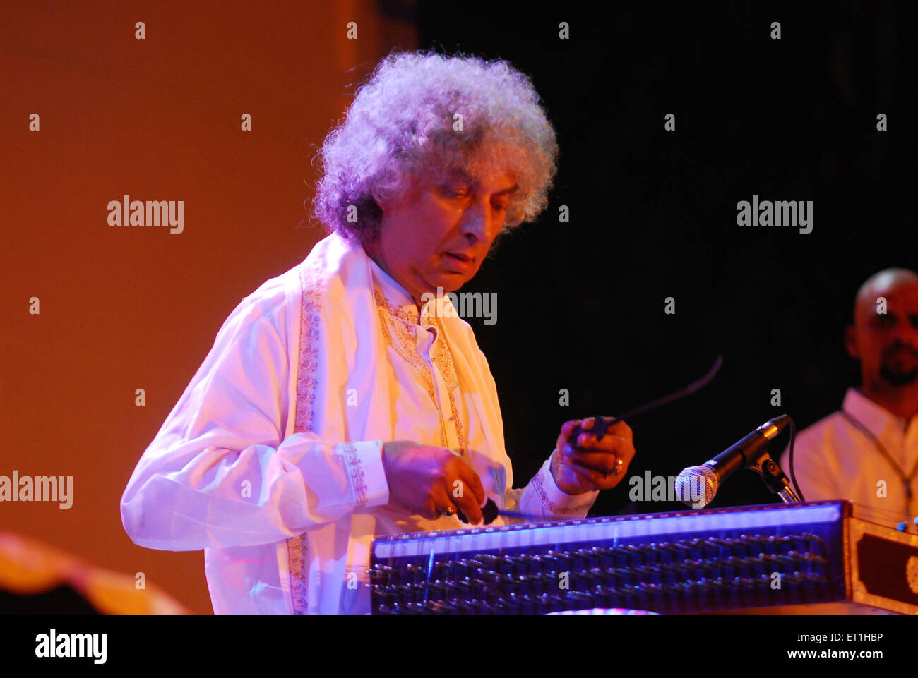 Pandit Shivkumar Sharma, indische Musikkomponistin, Santoor-Spieler, Indien, Asien Stockfoto