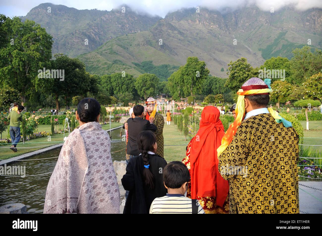Garten in Gulmarg Touristen; Kaschmir; Jammu und Kaschmir; Indien Stockfoto