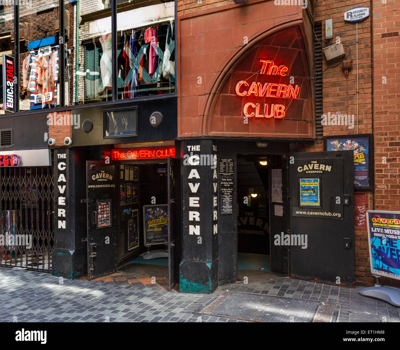Der Cavern Club, Mathew Street, Liverpool, Merseyside, England, Vereinigtes Königreich Stockfoto
