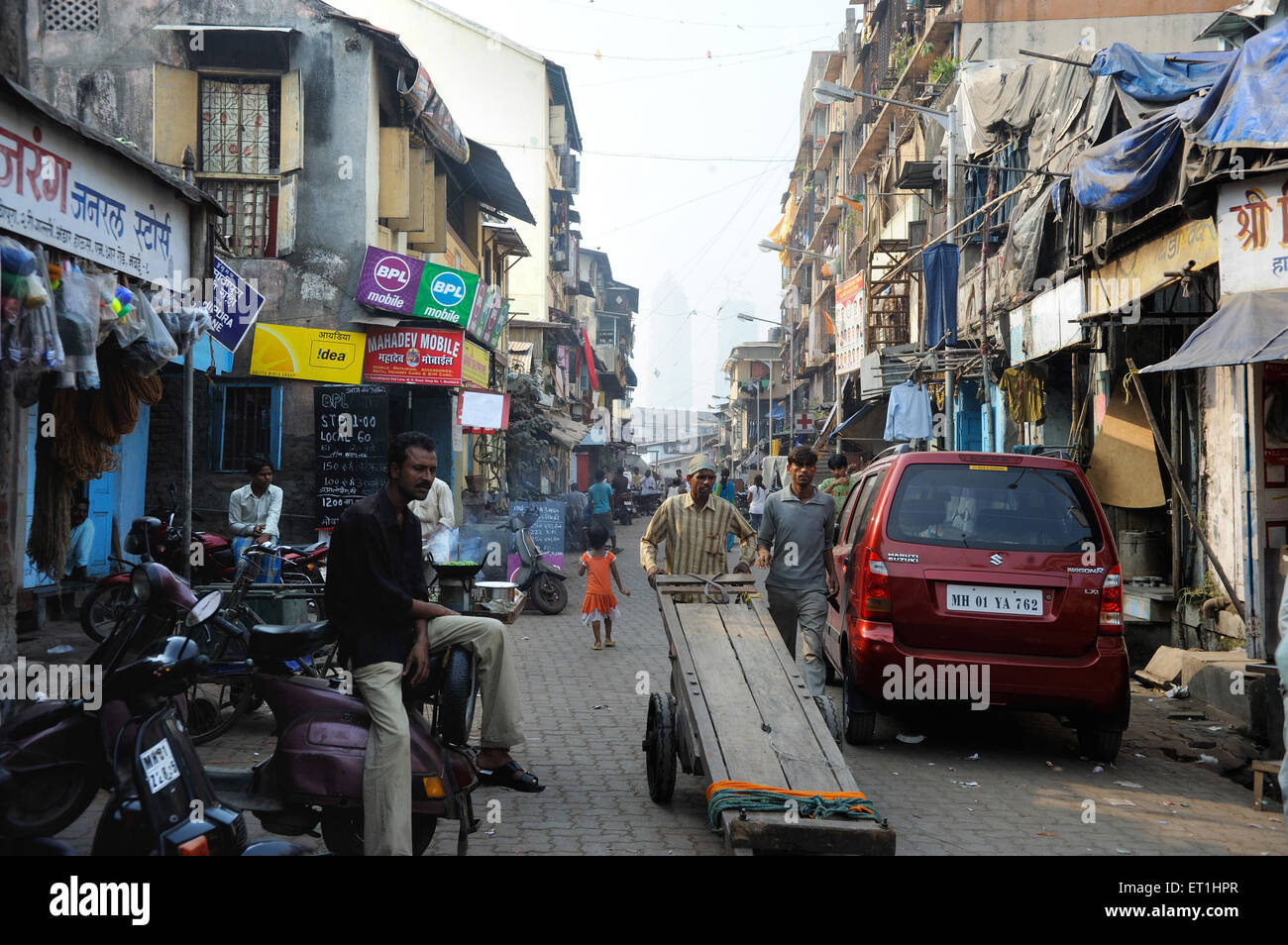 Kamathipura; Lal Bazar; Rotlichtbereich; Grant Road; Bombay; Mumbai; Maharashtra; Indien; Asien; Asien; Indisch; keine Modellfreigabe Stockfoto