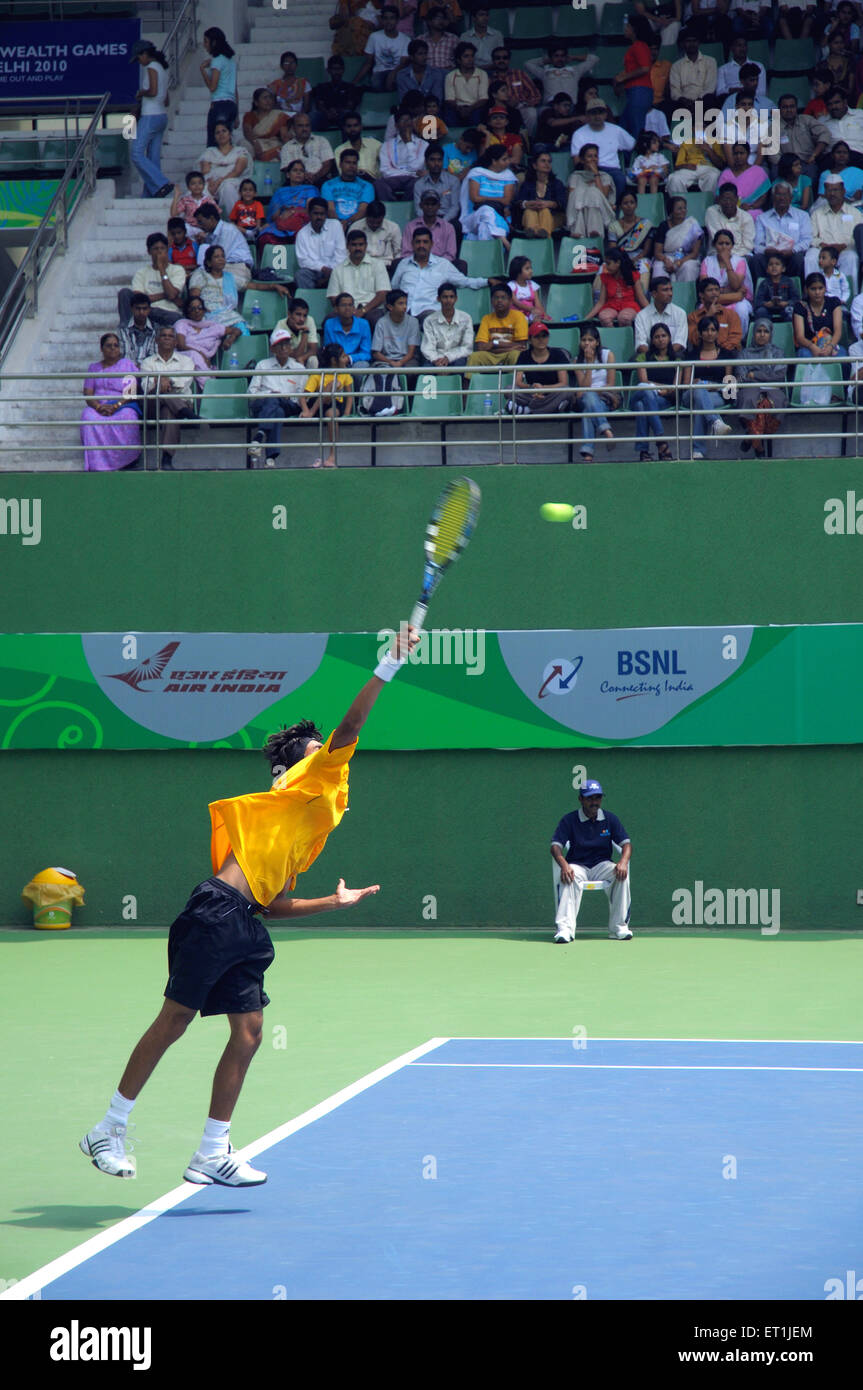 Tennis Player spielen, Pune, Maharashtra Indien Stockfoto