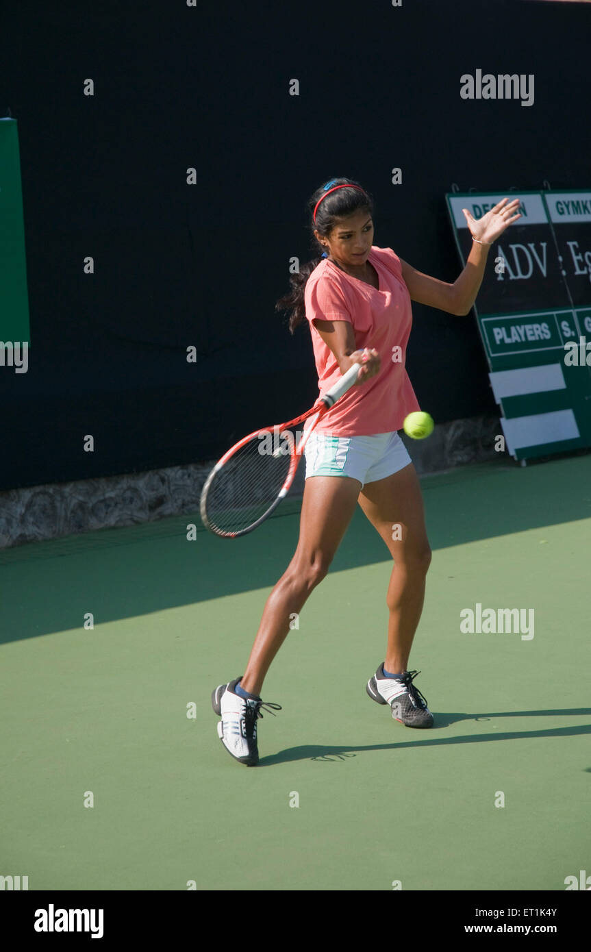 Frauen Tennis spielen Stockfoto