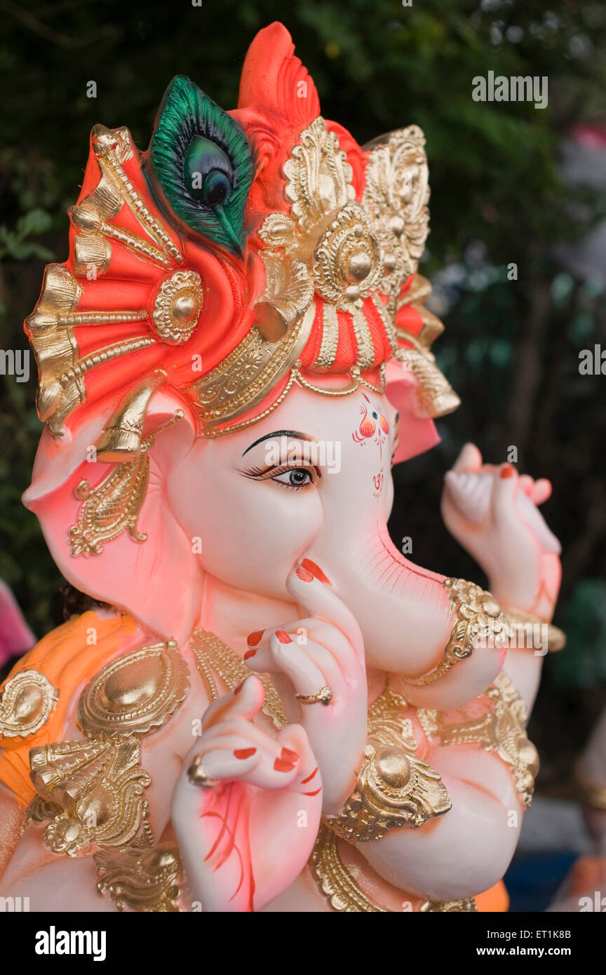 Lord Ganesh in Vertretung von Lord Krishna Pune Maharashtra Indien Asien Sept 2011 Stockfoto