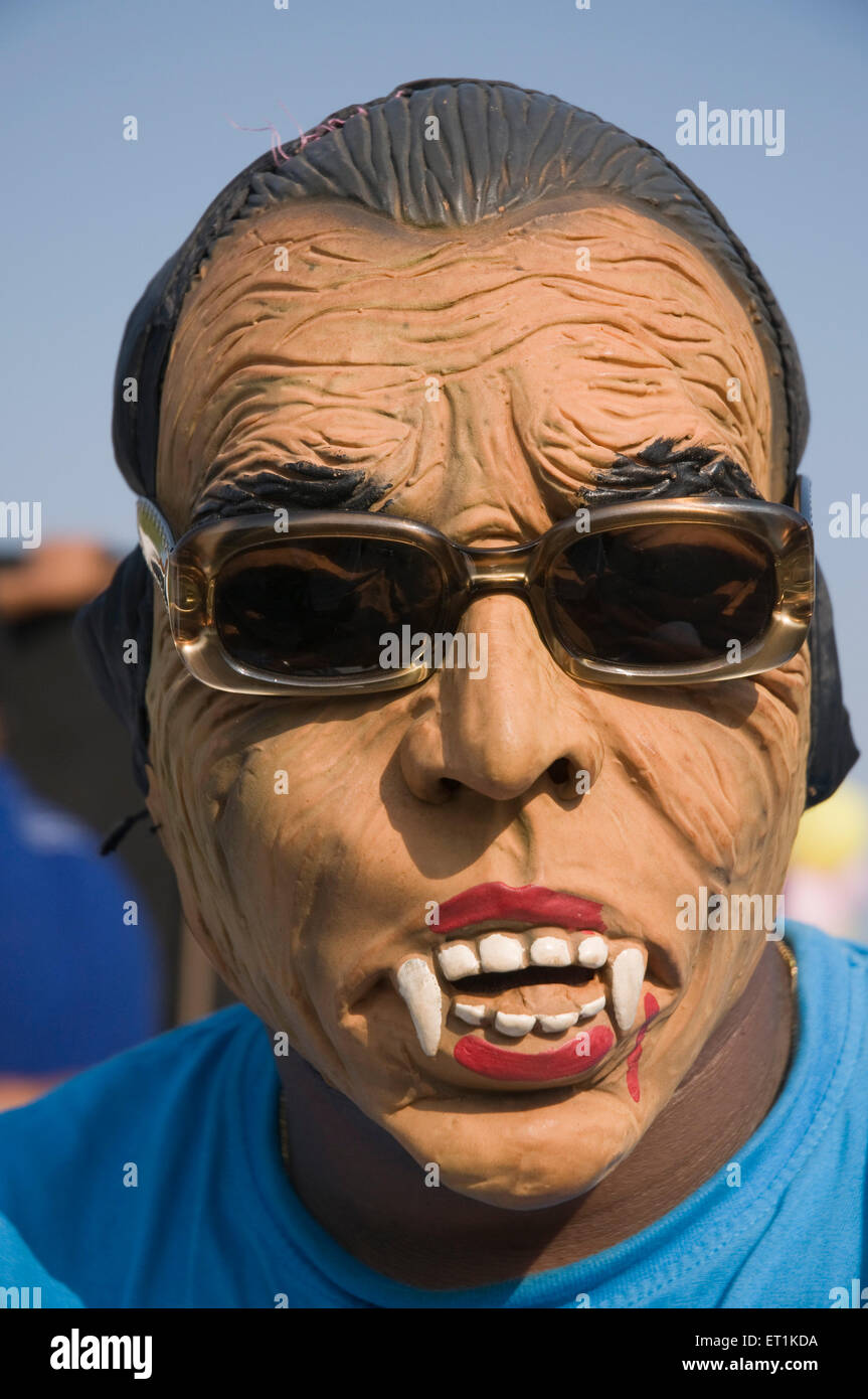 Goa Karneval Horror Maske Goa Indien Asien Asiatisch indisch Stockfoto