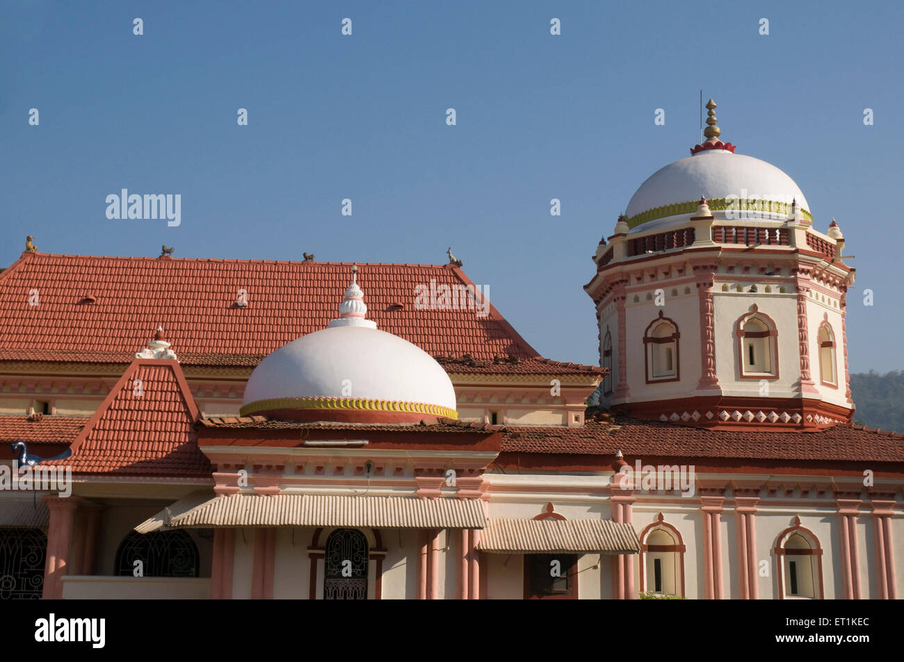 Shree Nagesh Maharudra Mandir, Shri Nageshi Tempel, Nagueshi Tempel, Ponda, Goa, Maharashtra, Indien, Asien Stockfoto