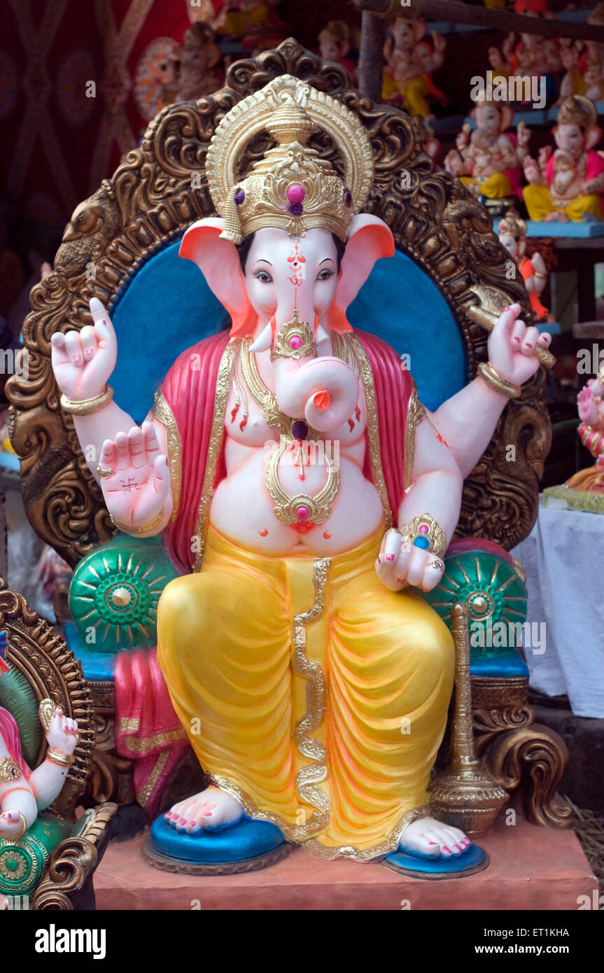 Idol von Lord Ganesh in Pune, Maharashtra Indien Asien Stockfoto
