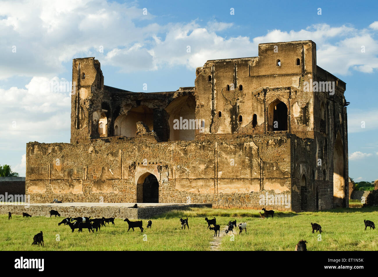 Ruinen der Sangeet Mahal; Bijapur; Karnataka; Indien Stockfoto