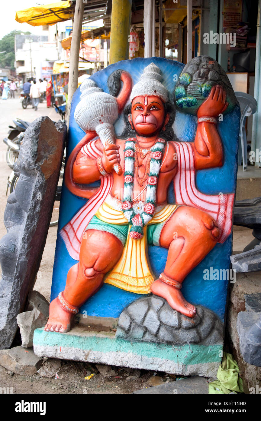 Statue von Hanuman Pandharpur Solapur Maharashtra Indien Asien Stockfoto