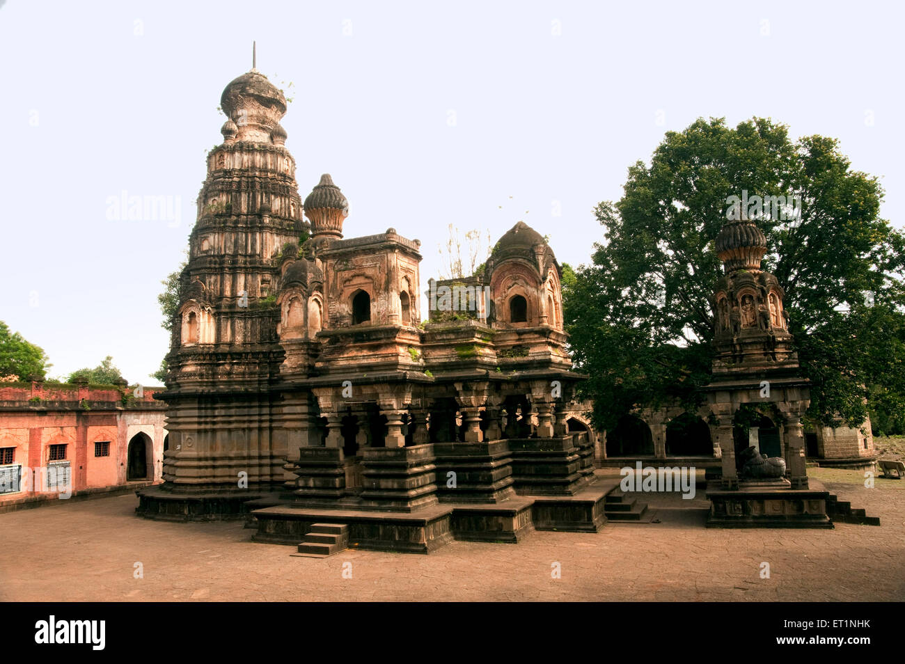 Vishveshwara Mahadeva Tempel Sangam Mahuli Bezirk Satara Maharashtra, Indien Stockfoto