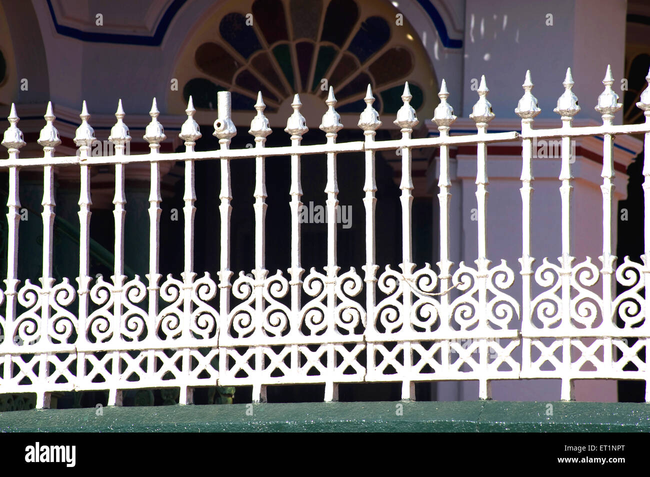 Kanadukathan Chettinadu Palace, Chettinadu Architektur, Chettiar Häuser, Kanadukathan, Karaikudi taluk, Tamil Nadu, Indien, Asien Stockfoto