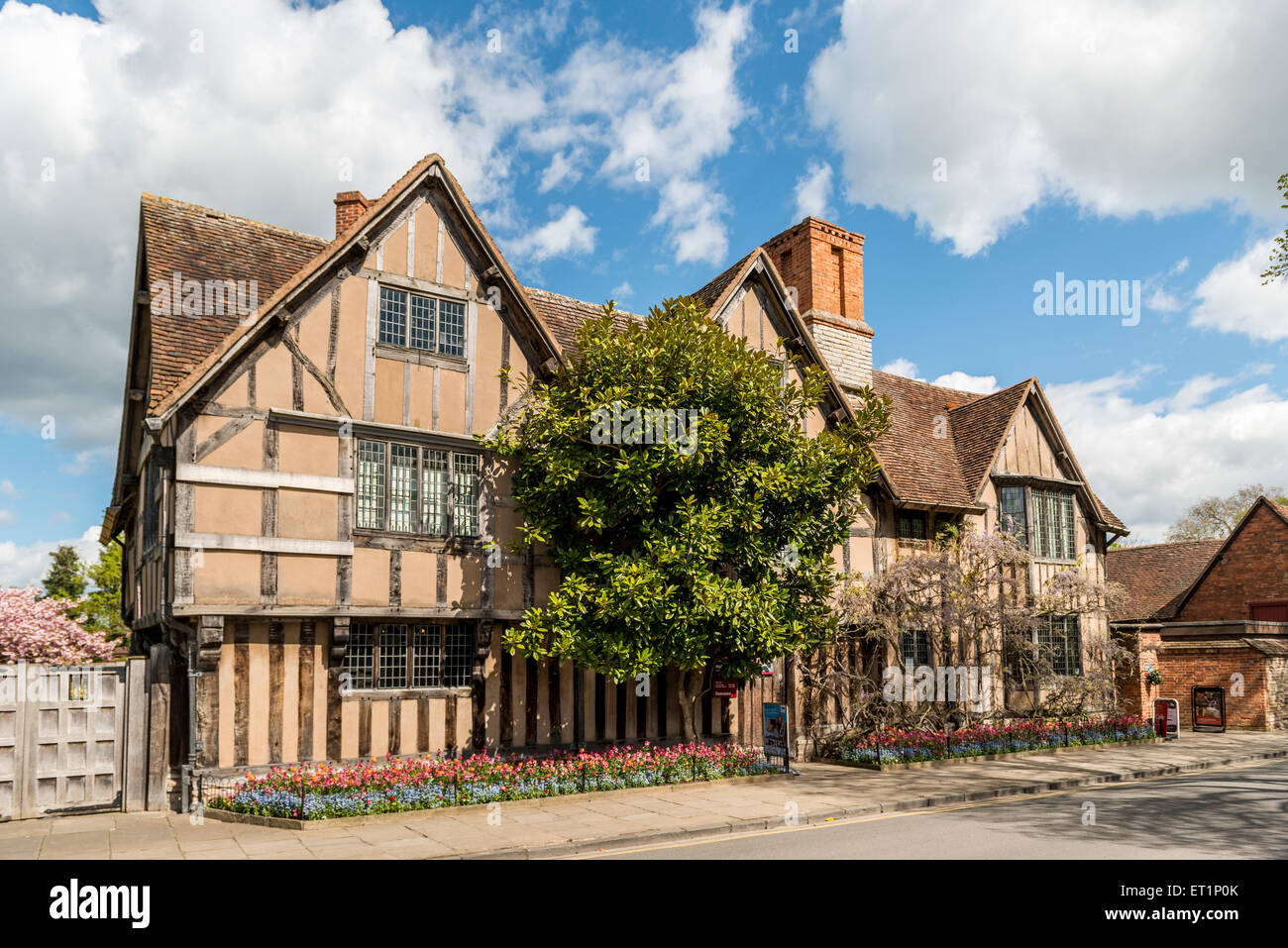 Halls Croft, Stratford war im Besitz von William Shakespeares Tochter Susanna Hall, und ihr Ehemann John Hall Stockfoto