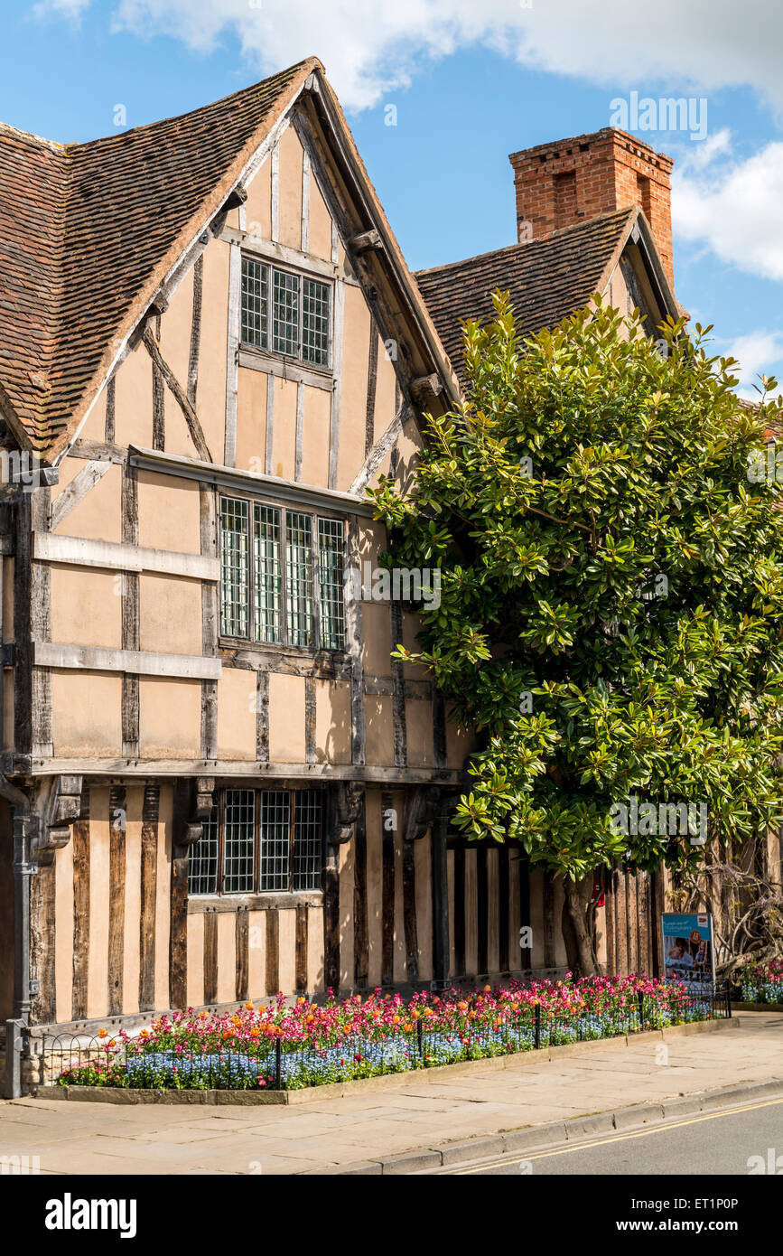 Halls Croft, Stratford war im Besitz von William Shakespeares Tochter Susanna Hall, und ihr Ehemann John Hall Stockfoto