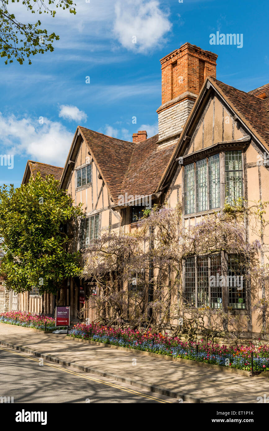 Halls Croft, Stratford war im Besitz von William Shakespeares Tochter Susanna Hall, und ihr Ehemann John Hall Stockfoto