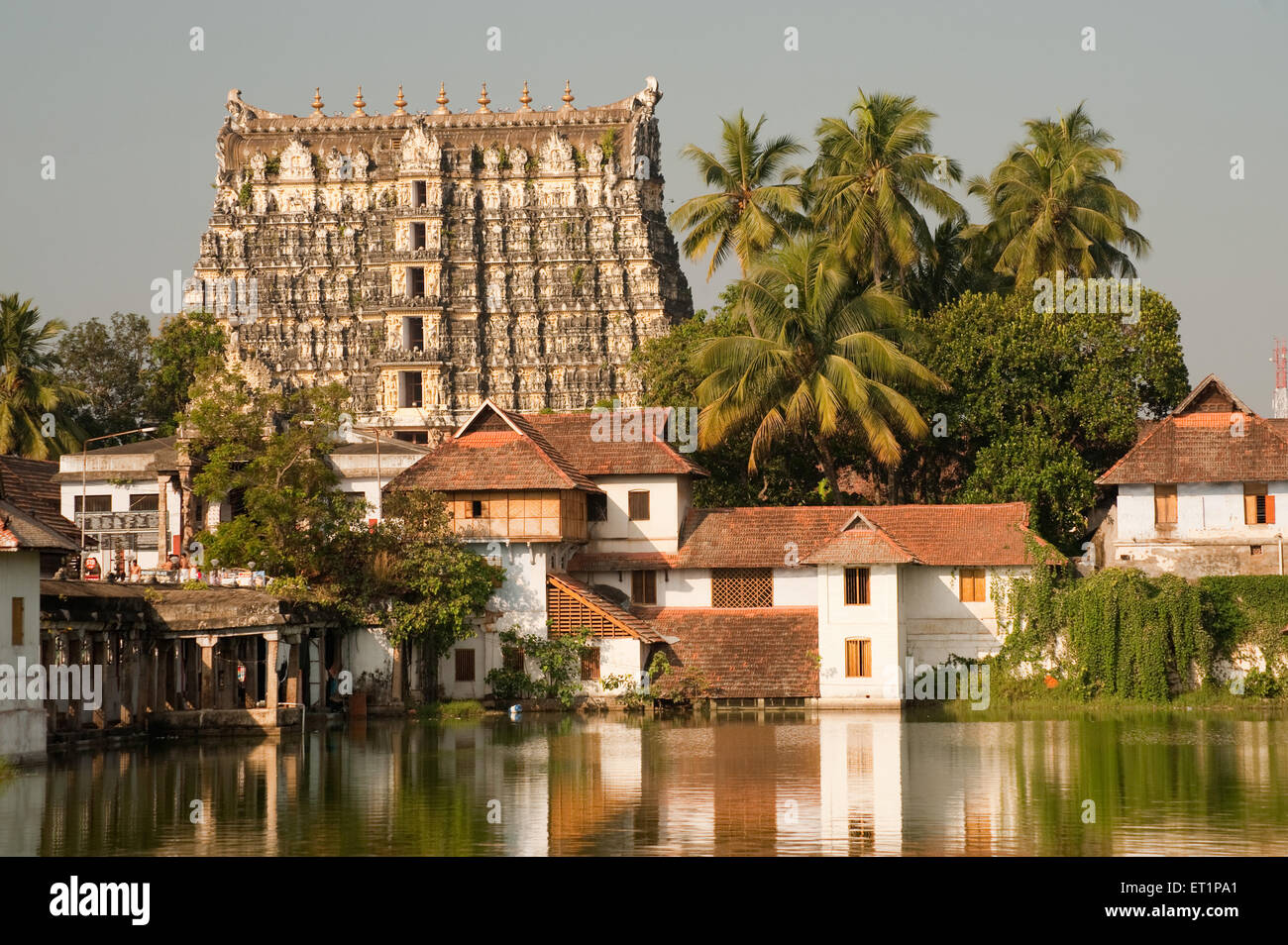 Shri Padmanabhaswamy Tempel in Trivandrum Thiruvananthapuram; Kerala; Indien Stockfoto