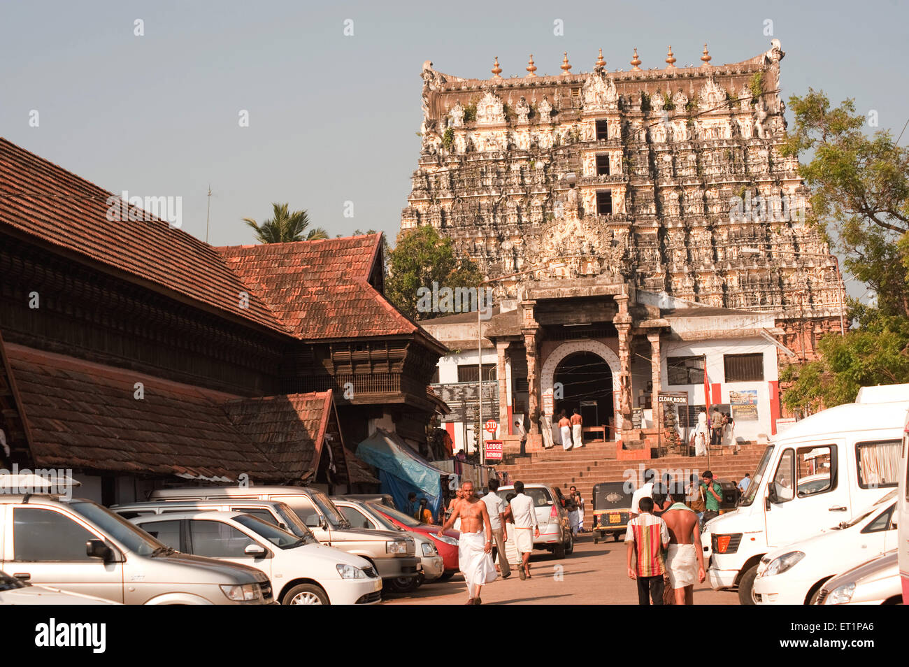 Anantha Padmanabhaswamy Tempel; Trivandrum Thiruvananthapuram; Kerala; Indien Stockfoto