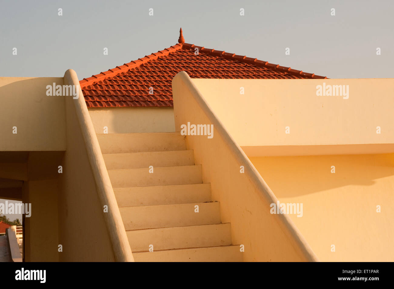 Gefliestes Dachhaus, Trivandrum, Thiruvananthapuram, Kerala, Indien, Asien Stockfoto