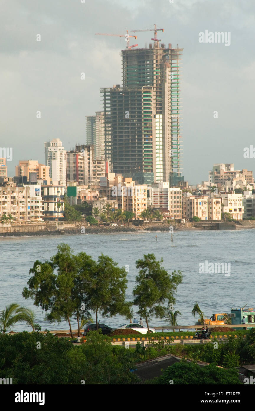 Stadtbild in Dadar Chowpaty; Bombay Mumbai; Maharashtra; Indien Stockfoto