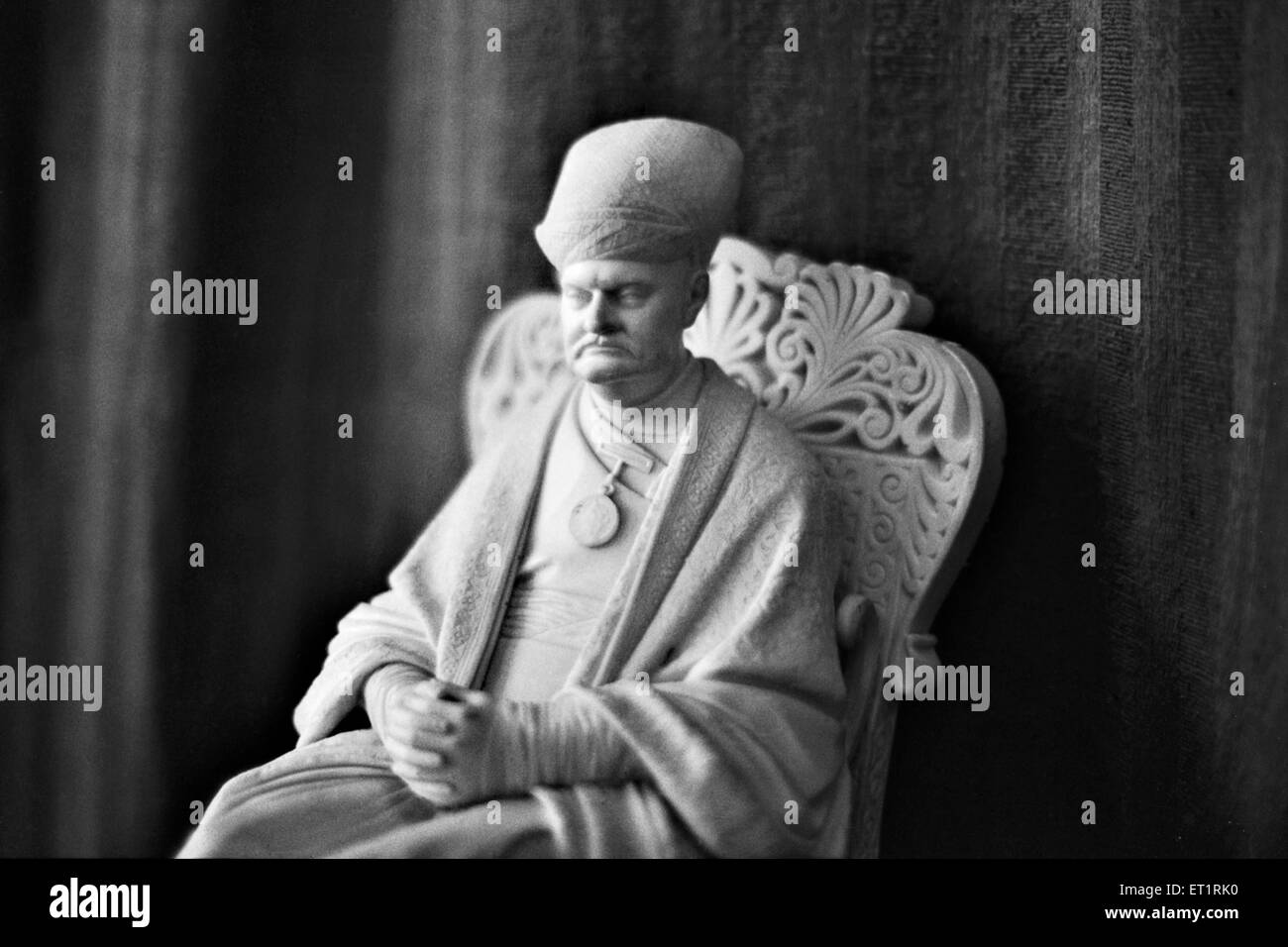 Marmorstatue von Sir Jamshedji Jijibhai; Indien Stockfoto