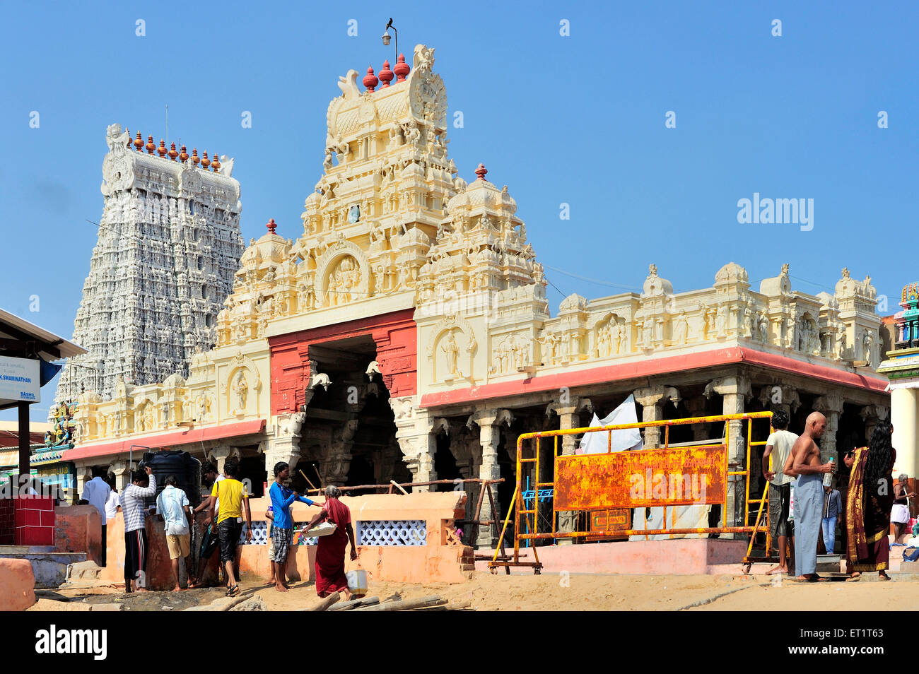 Subramanya Tempel in Tiruchendur in Tamil Nadu Indien Asien Stockfoto