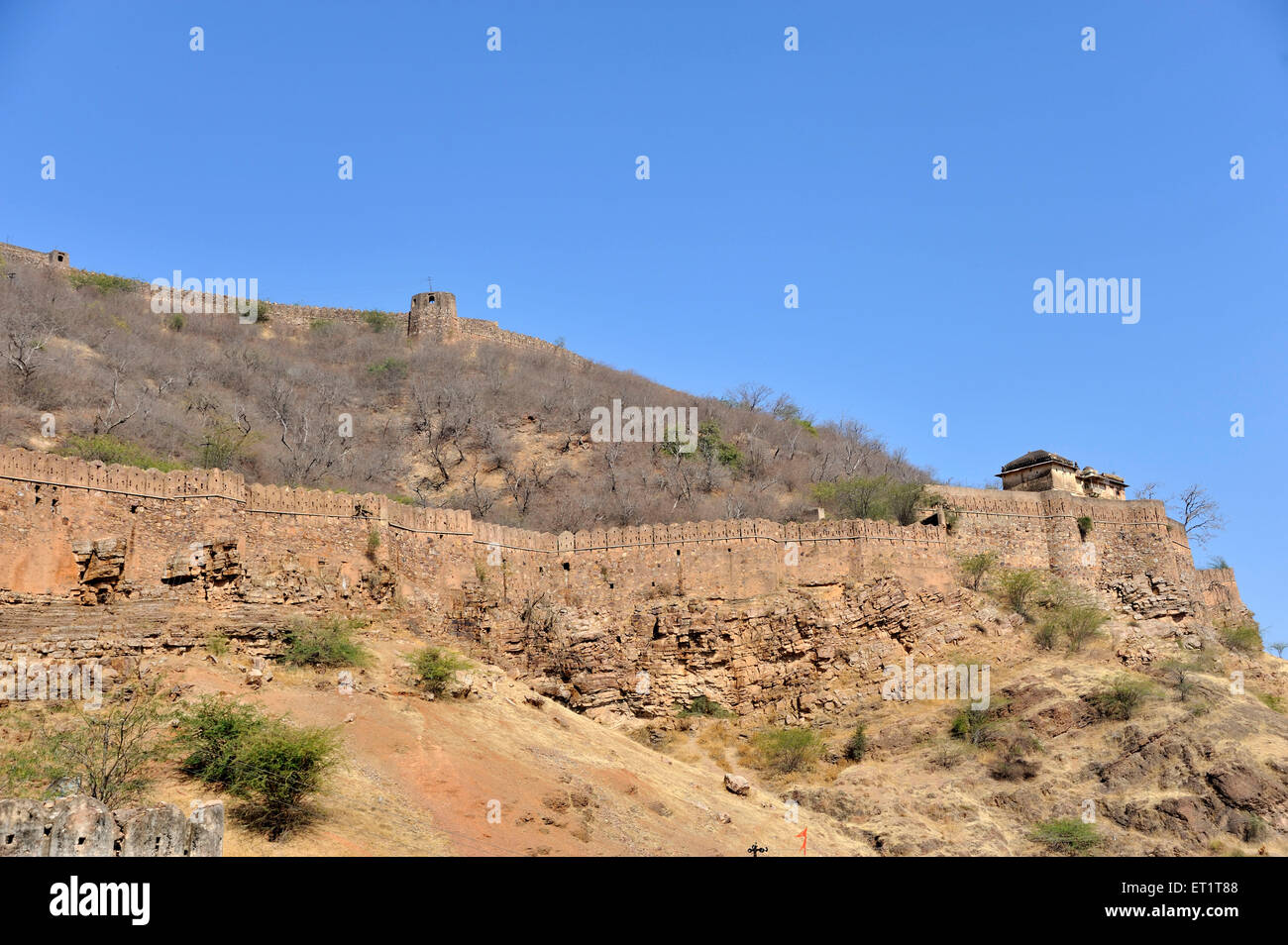 Fort Taragarh in Bundi in Rajasthan Indien Asien Stockfoto