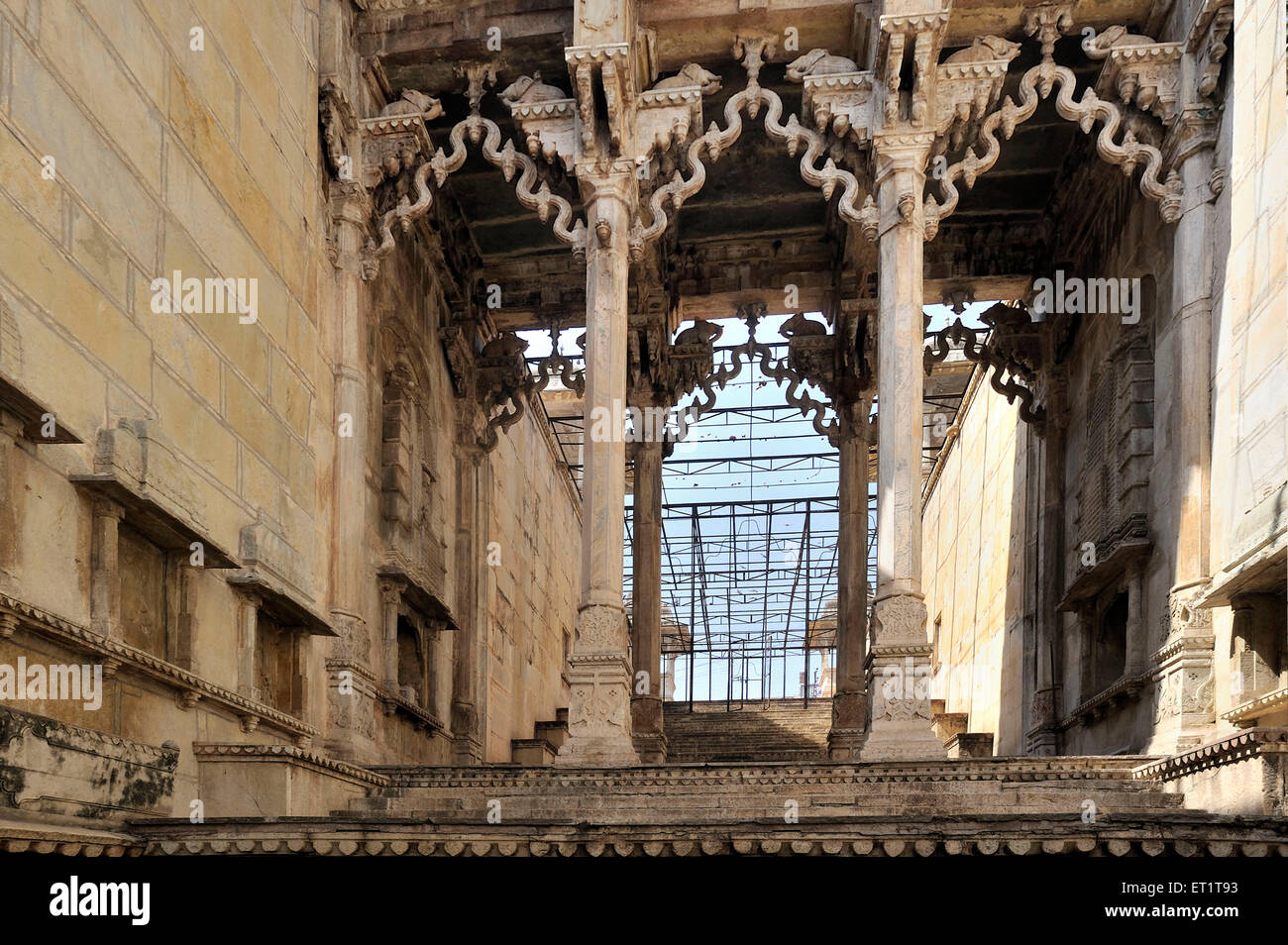 Raniji Ki Baori Stufenbrunnen in Bundi in Rajasthan Indien Asien Stockfoto