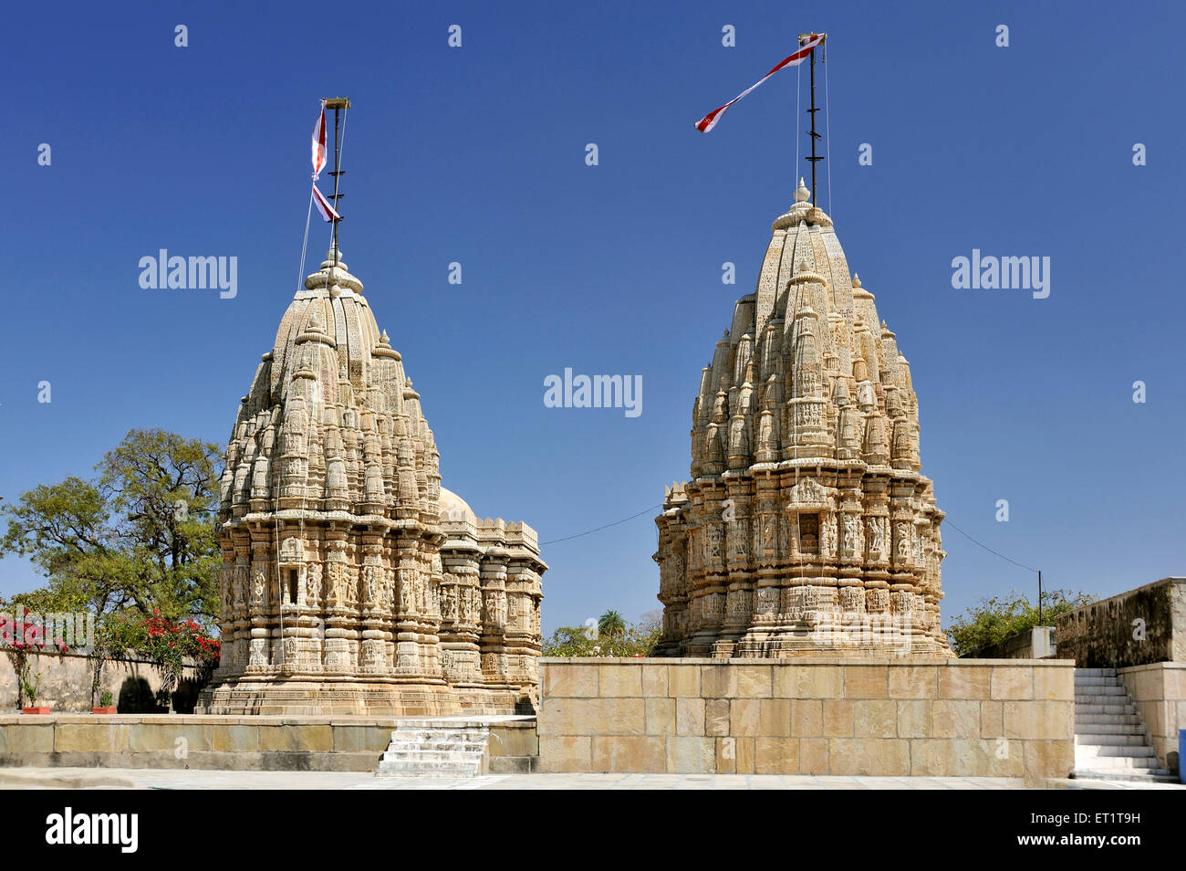 Shwetambar Jain-Tempel saß bis Deori in Chittorgarh Rajasthan Indien Asien Stockfoto