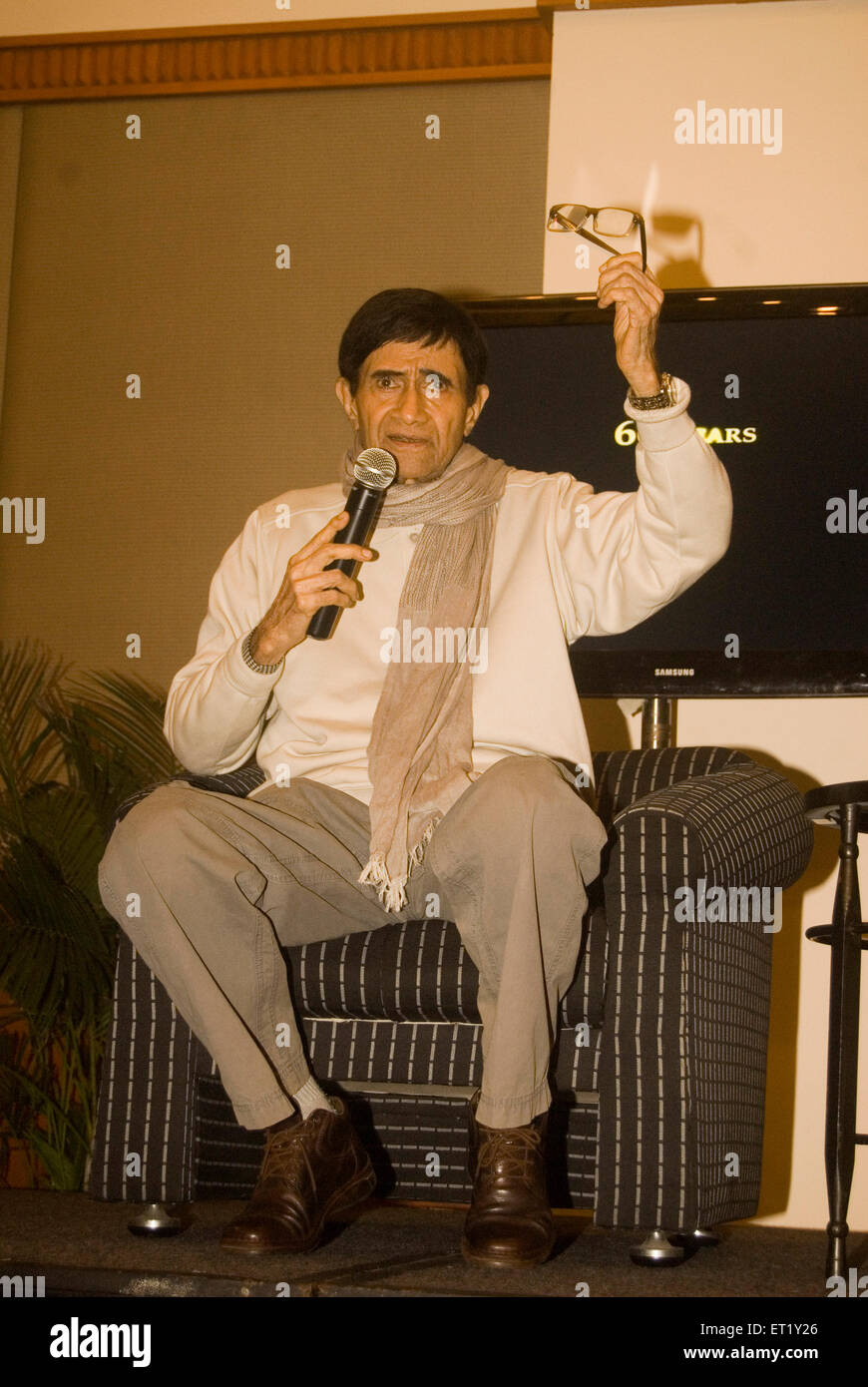 Dev Anand; indischer Filmschauspieler; Dharamdev Pishorimal Anand; Schriftsteller; Regisseur; Produzent; Indien; Asien Stockfoto