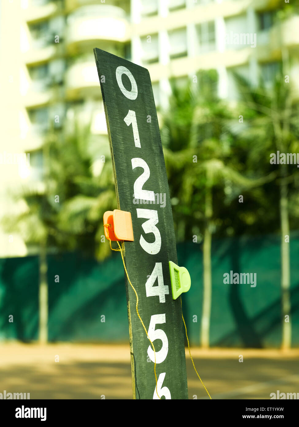 Tennis-Partitur Stockfoto