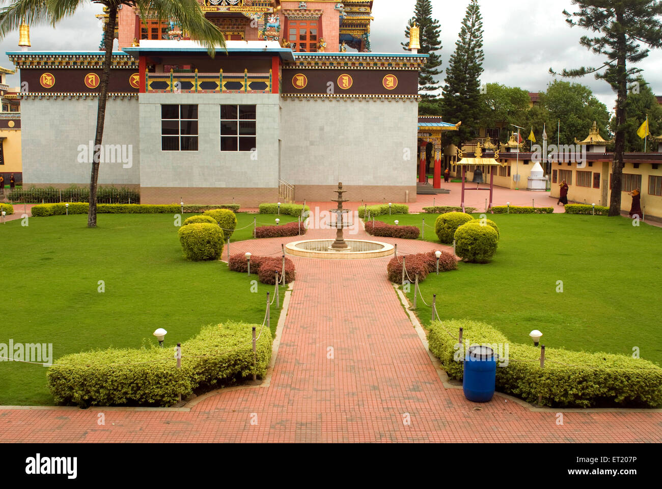 Namdroling Kloster, Namdroling Nyingmapa Kloster, Bylakuppe, Mysore, Mysuru, Karnataka, Indien, Asien Stockfoto