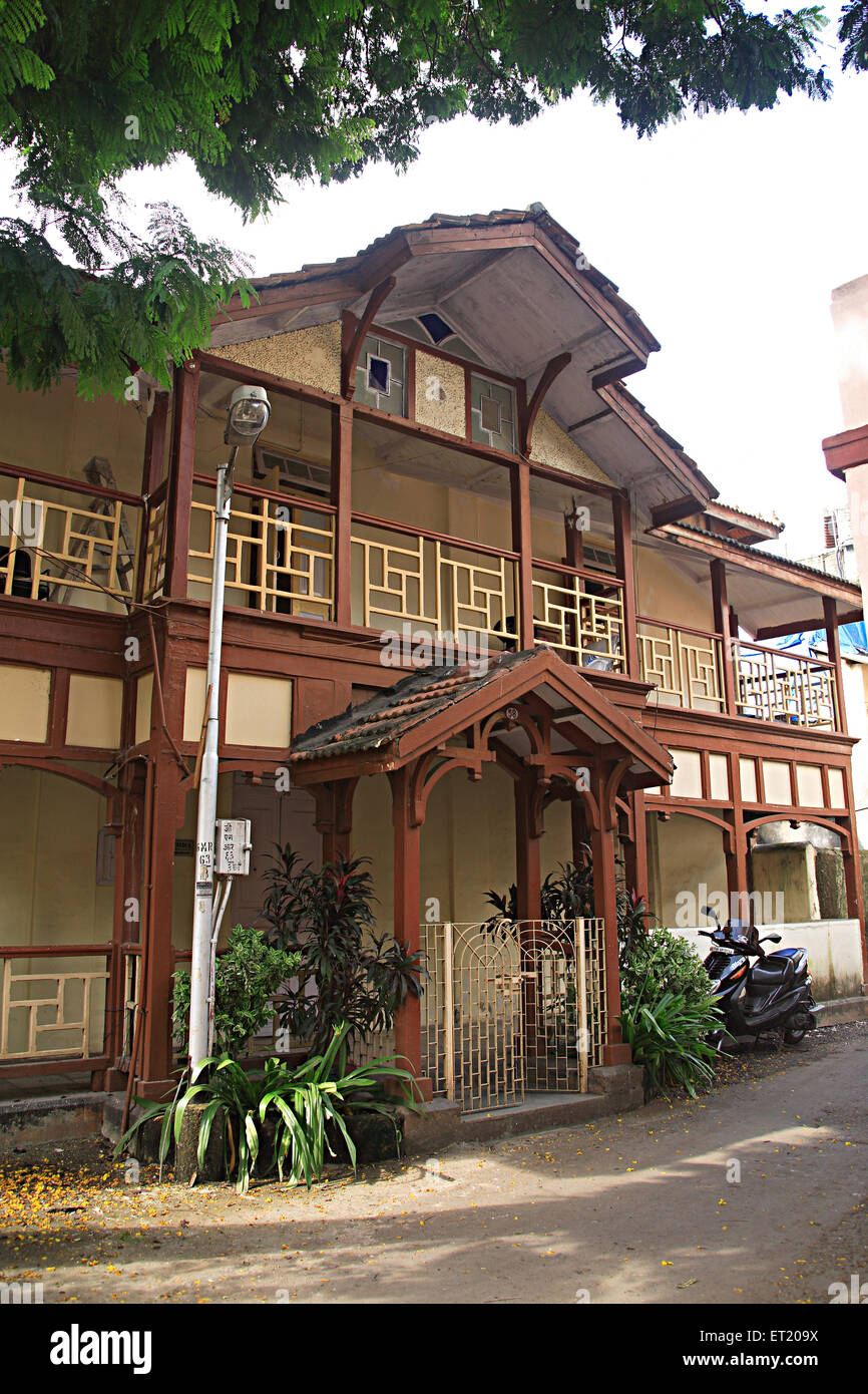 Altes Haus Strasse Khotachi Wadi Girgaon Charni Strasse Bombay