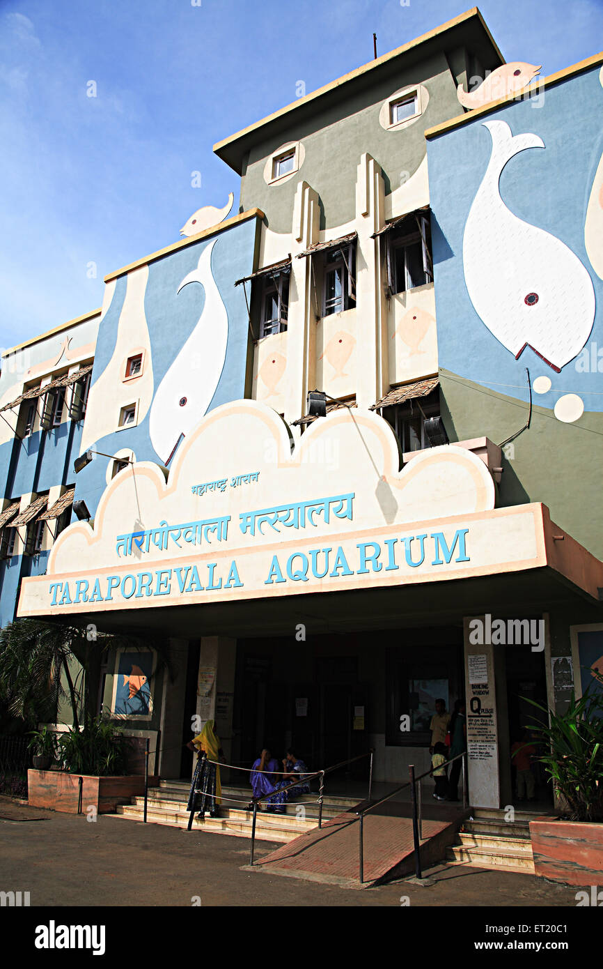 Kommissar Fischerei Taraporewala Aquarium; Netaji Subhash Chandra Bose Straße; Charni Straße; Bombay-Mumbai Stockfoto