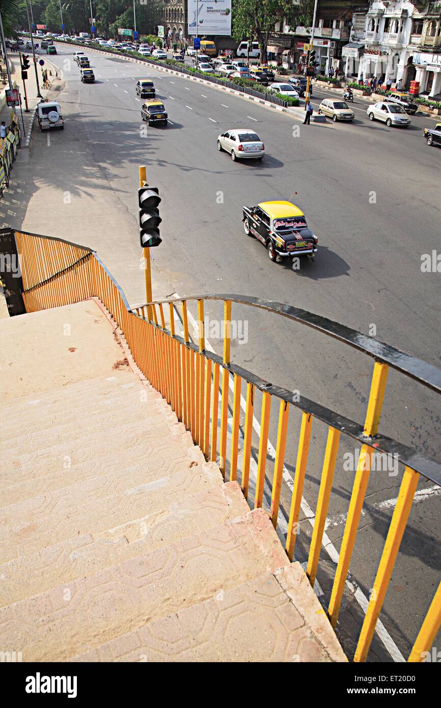 Fußgängerbrücke in G. B. Pant Chowk; Girgaon; Chowpatty Seaface; Charni Straße; Bombay Mumbai; Maharashtra; Indien Stockfoto