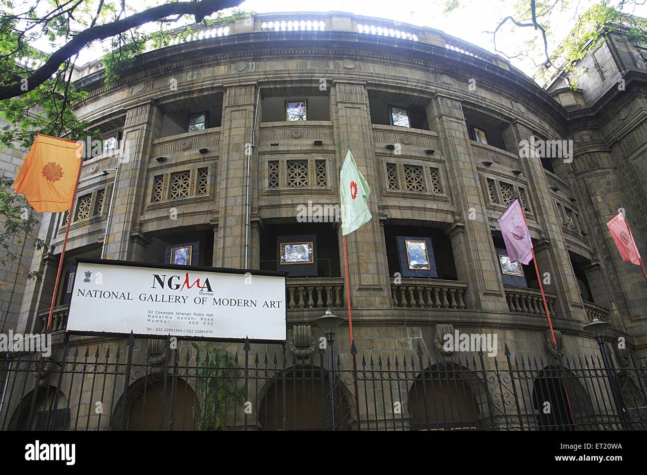National Gallery of Modern Art, NGMA, Sir Cowasji Jehangir Hall, Fort, S P Mukherjee Chowk, Bombay, Mumbai, Maharashtra, Indien, Asien, Asien, Indien Stockfoto