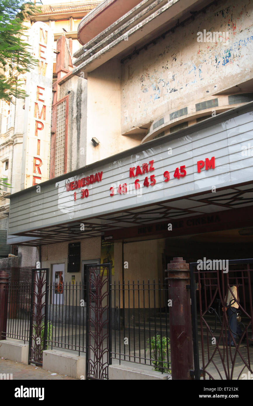 Neues Empire-Kino; Kino; Kino; Murzban Road; Bombay; Mumbai; Maharashtra; Indien; Asien; Asiatisch; Indisch Stockfoto