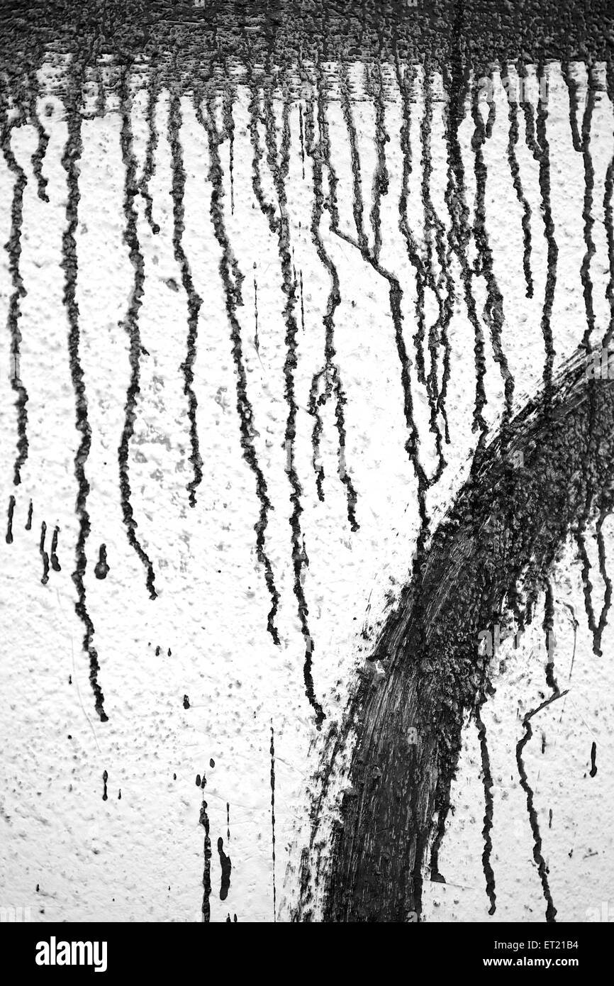 Urban Abstract, Street Wall Paint, Urban Art, Wall Abstract, Dry Paint, Getrocknete Farbe, Stockfoto