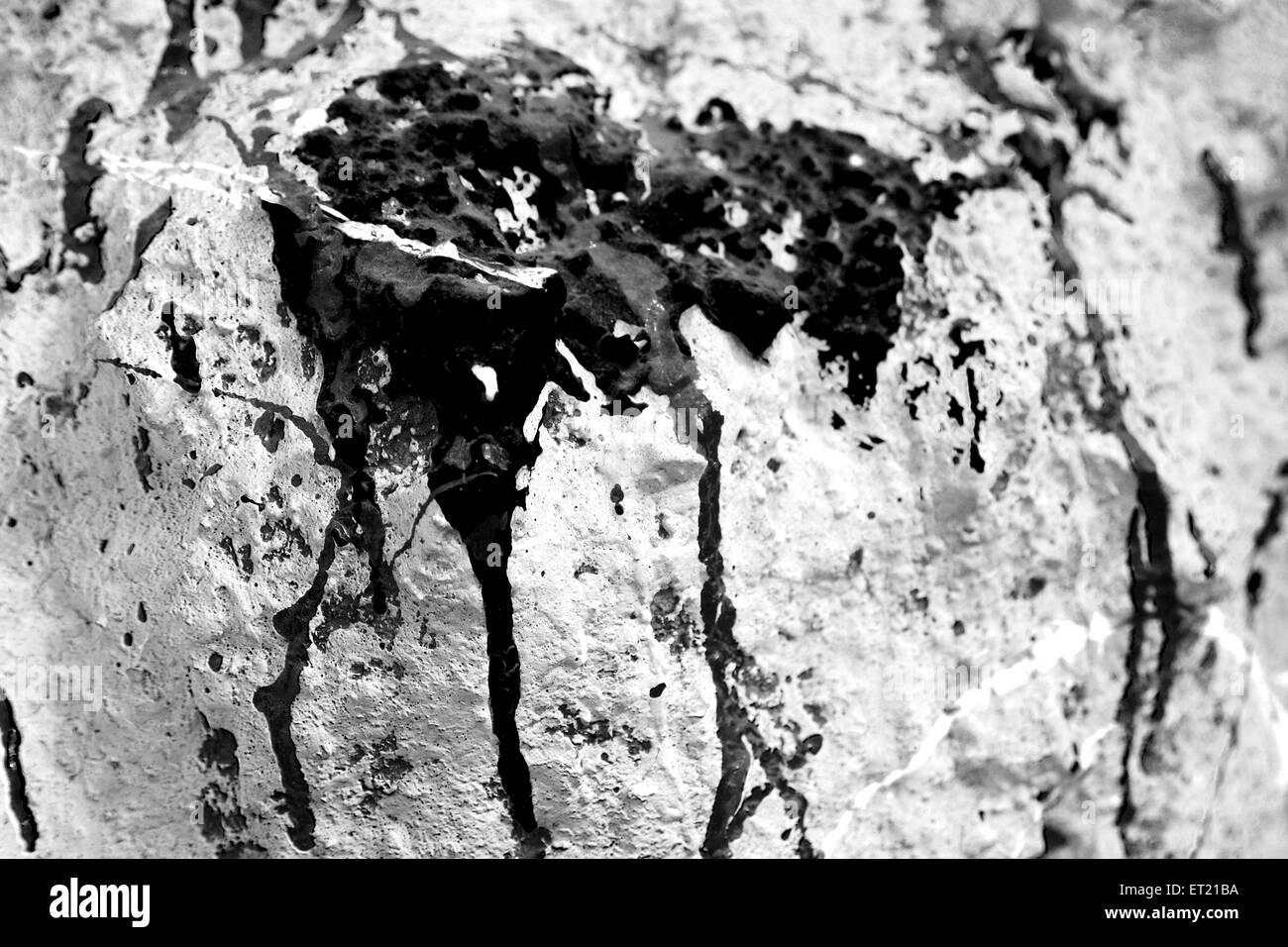 Urban Abstract, Street Wall Paint, Urban Art, Wall Abstract, Dry Paint, Getrocknete Farbe, Stockfoto