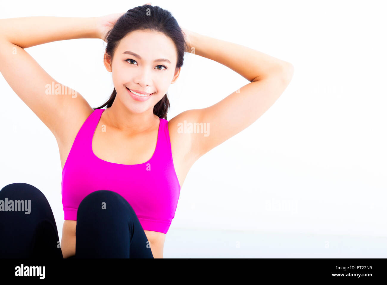 Porträt des jungen Fitness-Frau Stockfoto