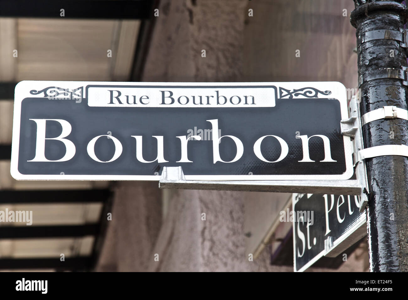 Bourbon Street in New Orleans Jazz Festival, Louisiana, USA Stockfoto
