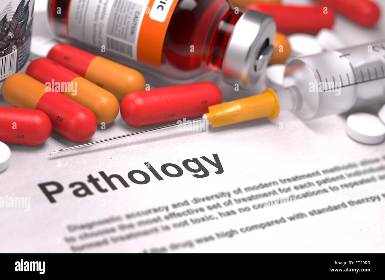 Pathologie - medizinisches Konzept. Stockfoto