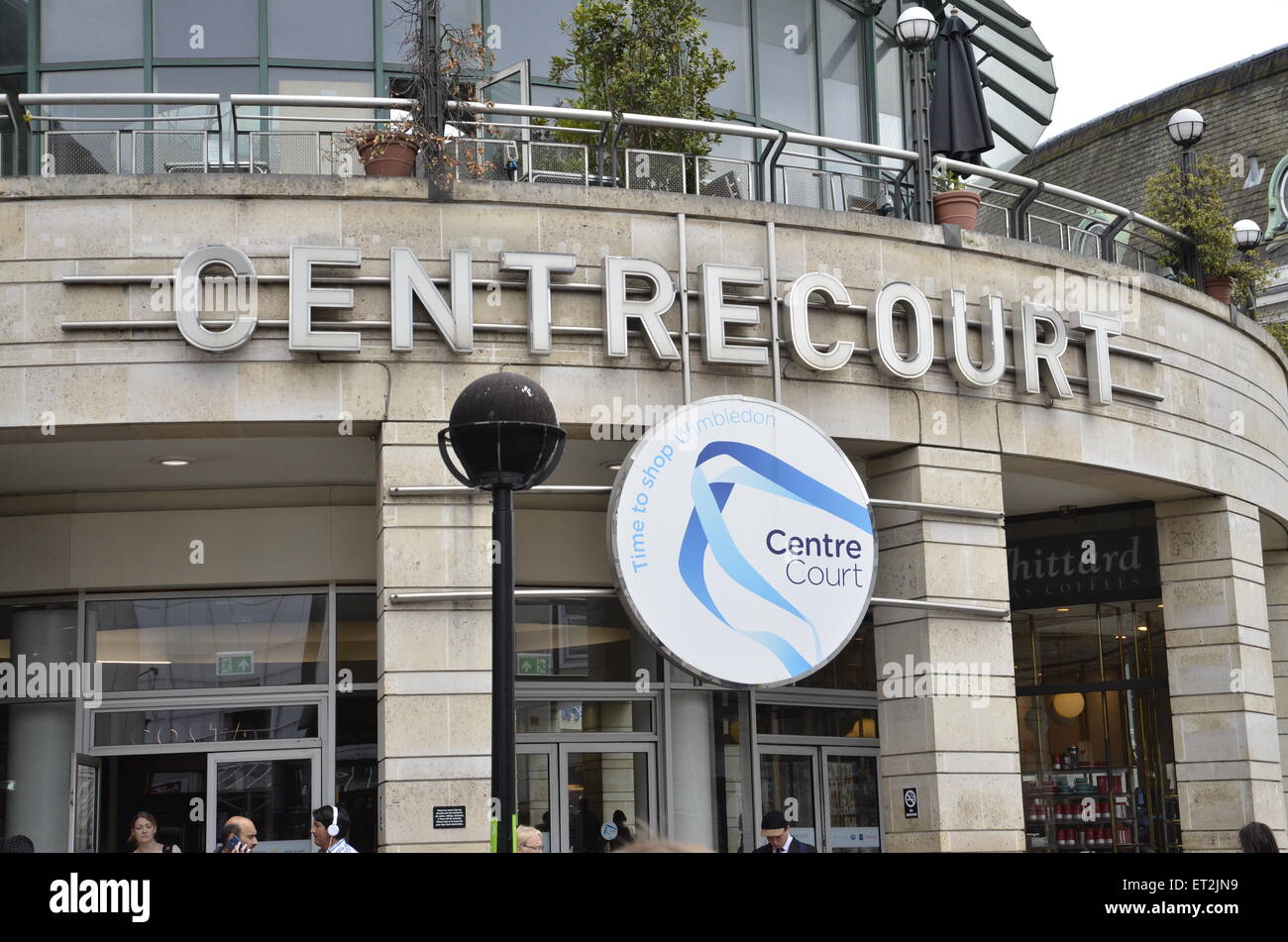 Das Gericht-Einkaufszentrum in Süd-London Wimbledon Stockfoto