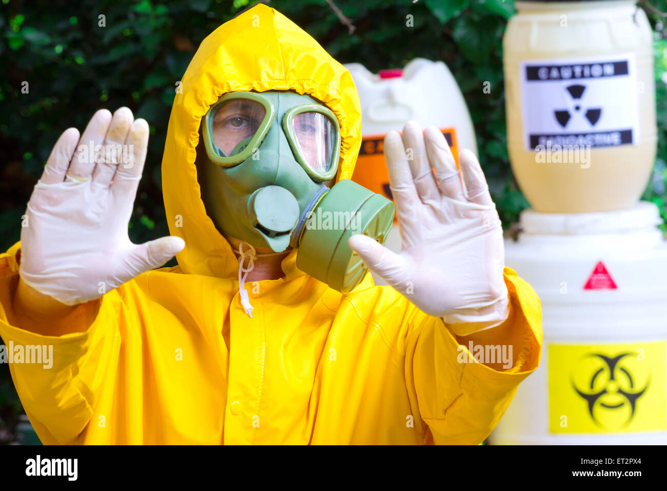 Biohazard-Chemiker Stockfoto