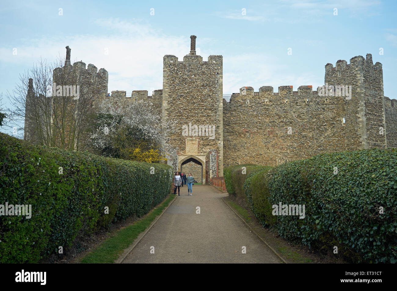 Framlingham Castle Suffolk UK Stockfoto