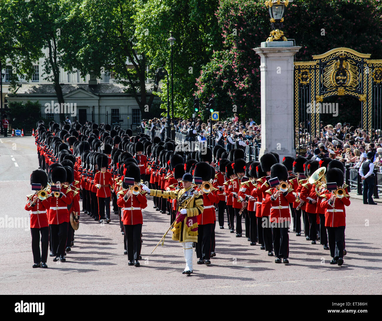 Geben Sie die Eröffnung des Parlaments auf 27.05.2015 am Buckingham Palace, London.  Bild von Julie Edwards Stockfoto