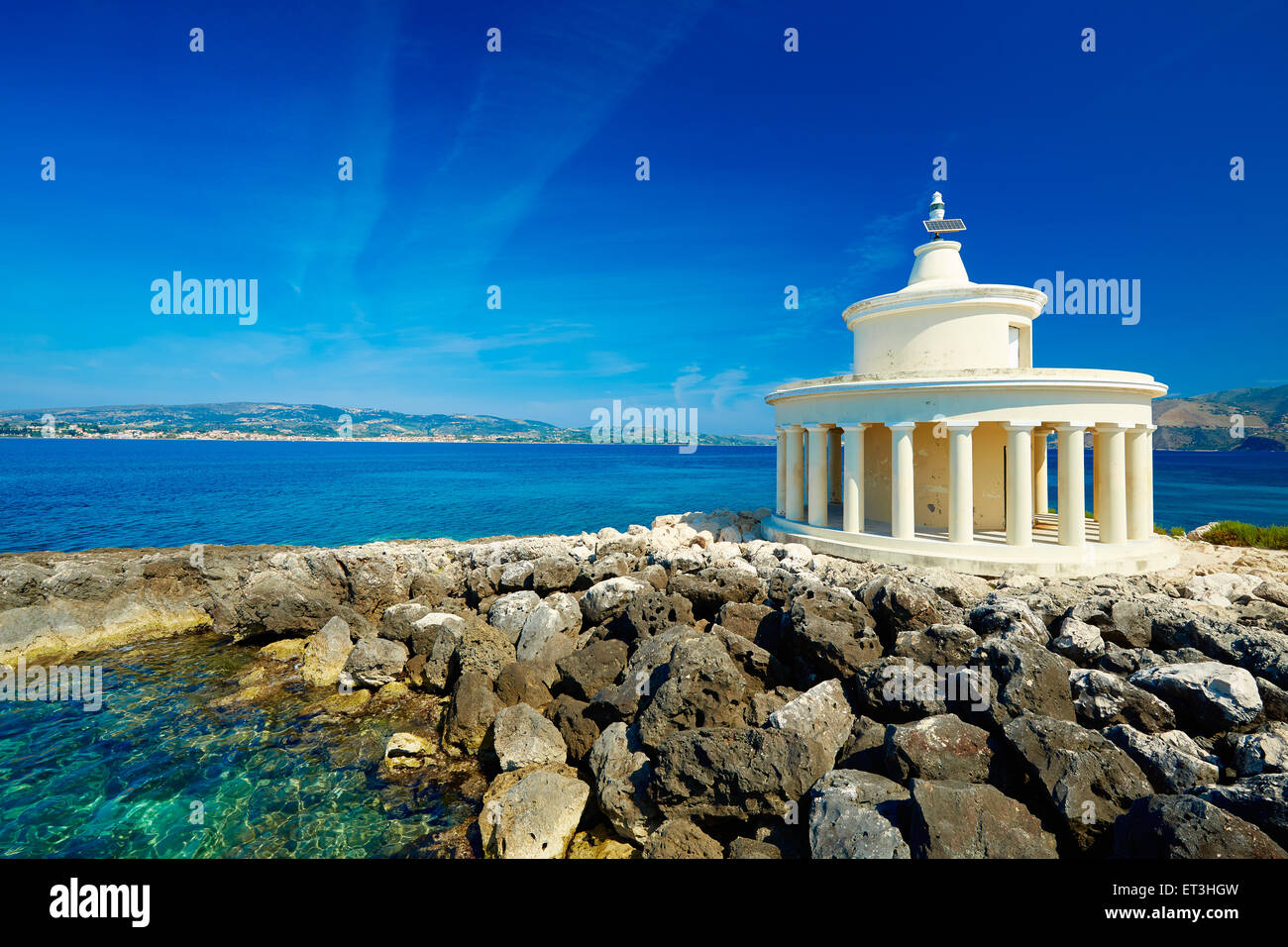 St. Theodore Leuchtturm, Kefalonia Stockfoto