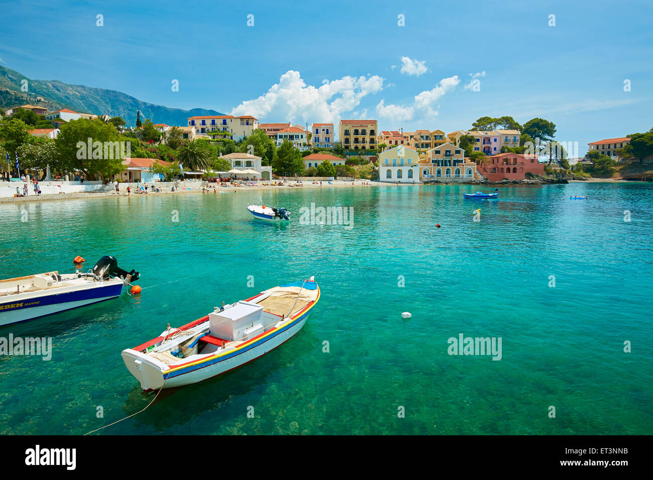 Assos, Kefalonia, Griechenland Stockfoto