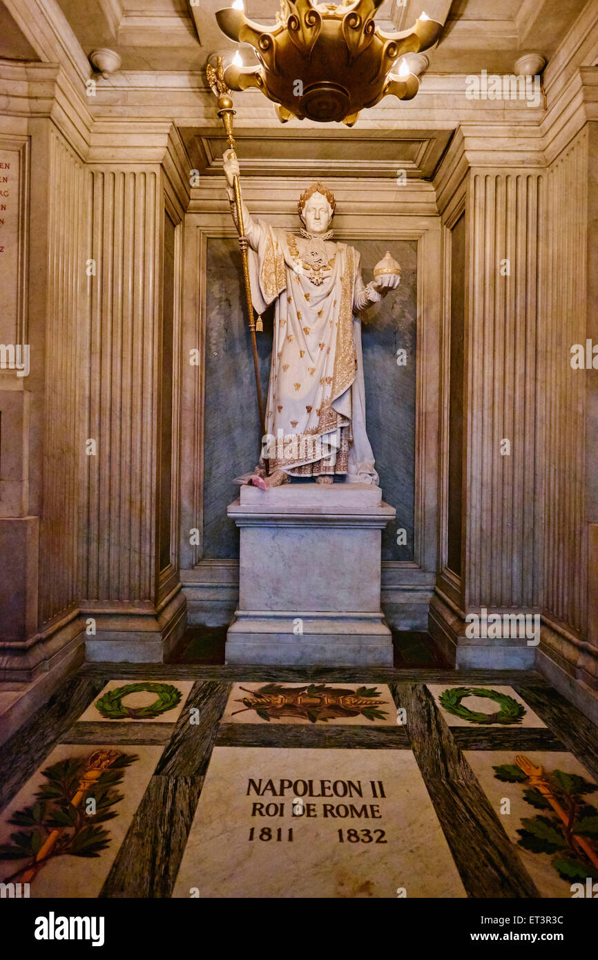 Kathedrale von Saint-Louis-des-Invalides, Napoleons Grab, Invalides, Paris, Frankreich Stockfoto